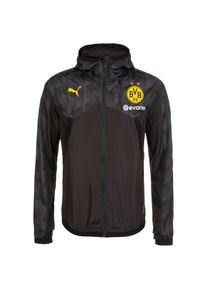 Puma, Herren Borussia Dortmund Vent Thermo-R Kapuzenjacke , Schwarz