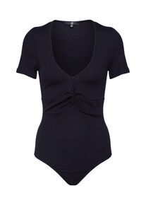 Missguided, Damen Shirt 'Front Knot Bodysuit Black', Schwarz