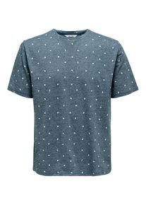 Only & Sons Only & Sons, Herren T-Shirt, Taubenblau