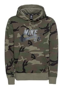 NIKE SB, Herren Kapuzenpullover, Braun / Khaki / Schwarz