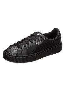 Puma, Damen Sneaker 'Basket Platform Ocean', Schwarz