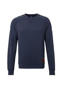 Tom Tailor, Herren Langarmshirt mit Schulter-Patches, Taubenblau
