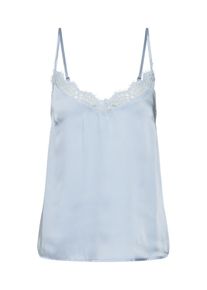 NA-KD, Damen Top 'lace slip singlet', Hellblau