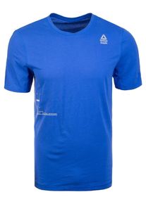 Reebok, Herren Trainingsshirt 'CrossFit Mesh Move', Royalblau / Weiß