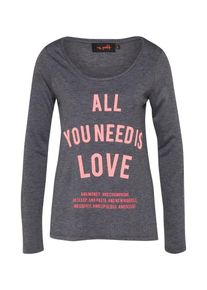 miss goodlife, Damen Langarmshirt, Grau