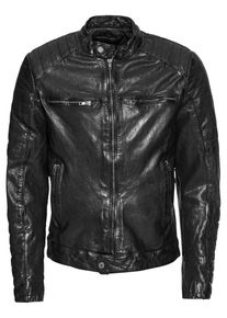 Be Edgy, Herren Lederjacke 'BEandy', Schwarz