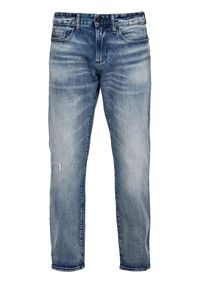 s.Oliver RED LABEL, Herren Tubx Straight: Jeans im Used-Look, Blue Denim