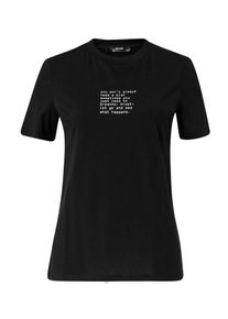 Hallhuber, Damen T-Shirt, Schwarz / Wei&szlig;