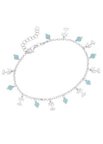 Firetti, Damen Fußkette 'Pal', Aqua / Silber
