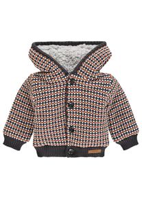 Noppies, Strickjacke 'Trinidad', Anthrazit / Orange / Wei&szlig;