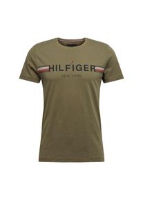 Tommy Hilfiger, Herren Shirt 'CORP FLAG TEE', Oliv