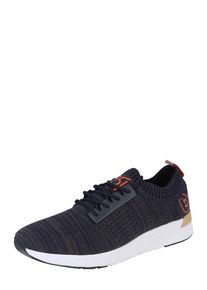 Bugatti, Herren Sneaker low mit einteilgem Schaft und Strick-Obermaterial, Navy / Wei&szlig;