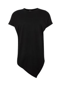 Urban Classics, Herren Asymetric Long Tee, Schwarz