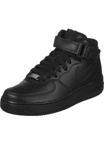 Nike Sportswear, Damen Sneaker High 'Air Force 1 '07 Mid', Schwarz