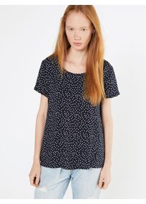 Only, Damen Blusenshirt 'Onlfirst', Dunkelblau / Offwhite