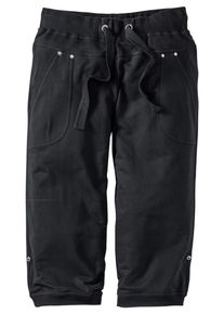 sheego Casual, Damen Sweathose, Schwarz
