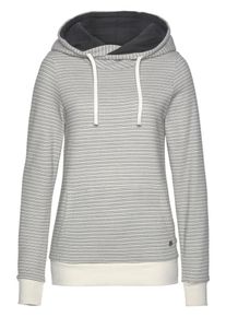 Billabong, Damen Kapuzenpullover 'Louna', Anthrazit / Wollwei&szlig;