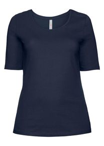 sheego Casual, Damen T-Shirt, Marine