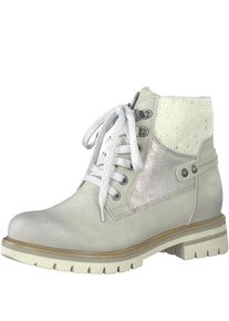 Marco Tozzi, Damen Schn&uuml;rstiefelette, Hellgrau