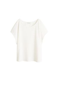 Violeta by Mango, Damen T-shirt 'Fauna', Wei&szlig;meliert