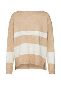 More & More MORE & MORE, Damen Pullover, Creme / Camel