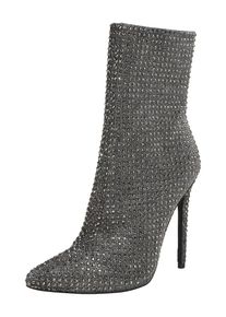 Steve Madden, Damen Stiefelette 'WIFEY', Silbergrau