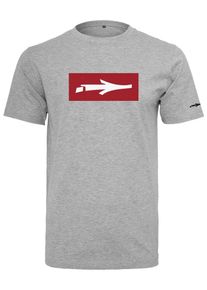 Illmatic, Herren T-Shirt, Graumeliert / Rot