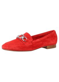 Marco Tozzi, Damen Slipper, Rot / Silber