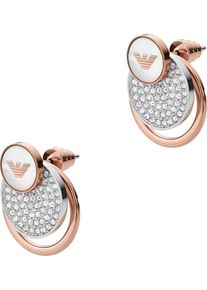 Emporio Armani, Damen Ohrstecker, Rosegold / Silber