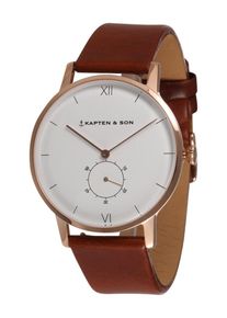 Kapten & Son Kapten & Son, Damen Uhr 'Heritage Rosegold', Braun