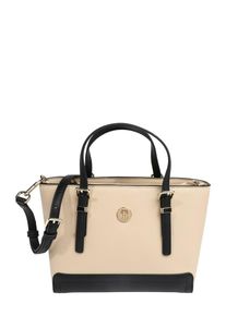 Tommy Hilfiger, Damen Tasche 'HONEY SMALL TOTE', Sand / Schwarz
