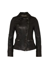 Oakwood, Damen Biker-Lederjacke, Schwarz