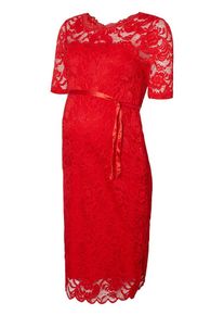 MAMALICIOUS, Damen Umstandskleid, Rot