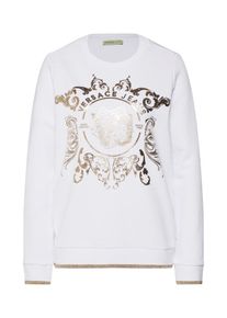 Versace Jeans, Damen Sweatshirt 'TDP309 Tiger Baroq', Gold / Weiß