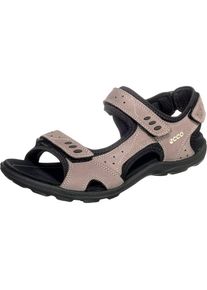 Ecco, Damen Sandale, Dunkelbeige / Schwarz