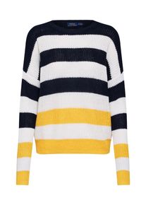 Polo Ralph Lauren, Damen Pullover, Beige / Navy / Gelb