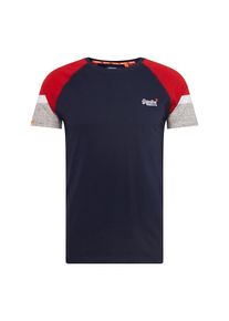 Superdry, Herren Shirt 'M10010ER', Blau / Rot / Weiß