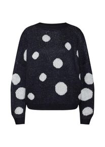 Only, Damen Pullover, Nachtblau / Weiß