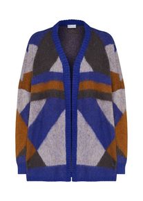 Vila, Damen Cardigan, Blau / Braun / Grau
