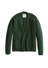 Hollister, Damen Strickjacke 'T1/2/3/4 BUTTON THRU CARDI', Tanne