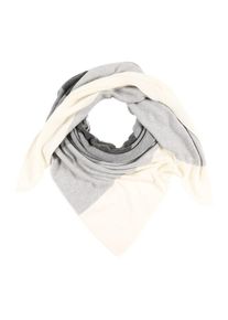 Zwillingsherz, Damen Dreieckstuch mit Kaschmir, Creme / Grau