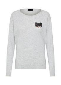 Kookai, Damen Pullover, Hellgrau / Graumeliert