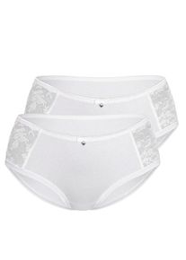 Sassa Mode Sassa, Damen Pant 'ALLOVER LACE', Wei&szlig;