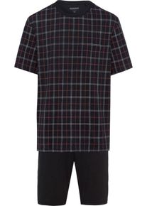 Schiesser, Herren Shorty, Rot / Schwarz / Wei&szlig;