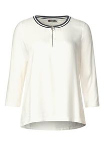 Street One, Damen Shirt, Schwarz / Weiß