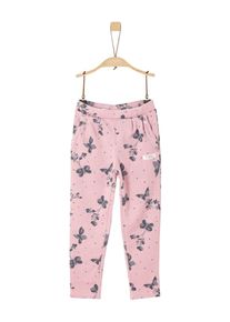 s.Oliver Junior, Mädchen Pants, Basaltgrau / Graumeliert / Rosa