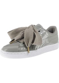 Puma, Damen Sneaker 'Basket Heart Patent', Silbergrau