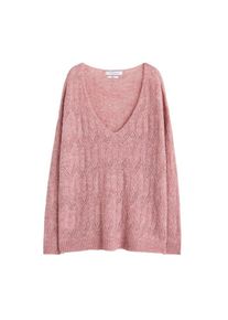 Violeta by Mango, Damen Pullover 'Dolce', Altrosa