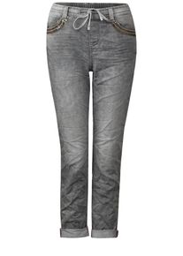 Street One, Damen Joggpant Denim 'Bonny', Grey Denim
