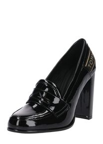 Tommy Hilfiger, Damen Pumps 'Iconic patent loafer', Schwarz